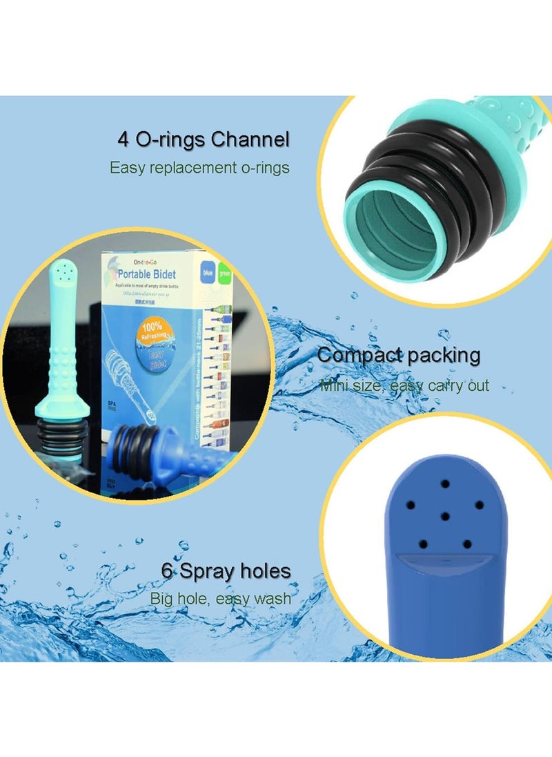 DLC Portable Handheld Bidet, 3pcs Portable Bidet Handheld Shattaf Childbirth Cleaner for Toilet Camping Travel  - Image 4