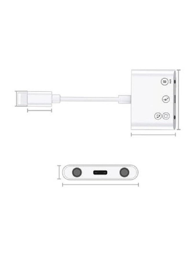 A ZONE - USB Type-C to Dual 3.5mm Aux Audio Headphone Adapter with USB-C Charge Port 3 in 1 OTG Splitter Live Converter for Android Type-C Input Phones - Image 1