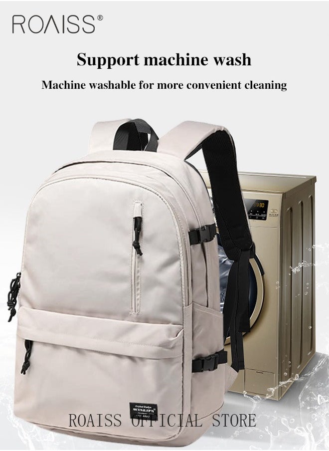 roaiss - Unisex Functional Backpack with Large Capacity Storage Scientific Storage Simple Style Short Distance Travel Bag Student Backpack Laptop Bag - Image 1