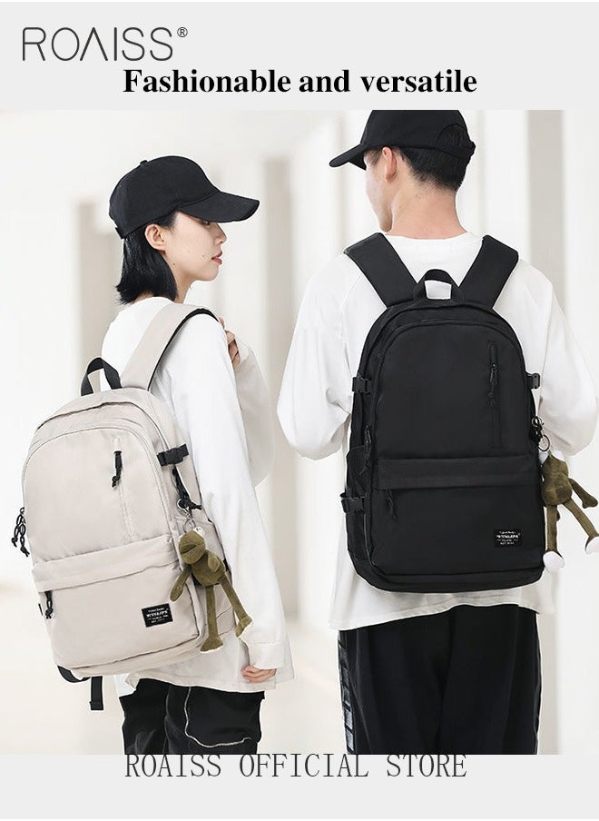 roaiss - Unisex Functional Backpack with Large Capacity Storage Scientific Storage Simple Style Short Distance Travel Bag Student Backpack Laptop Bag - Image 1