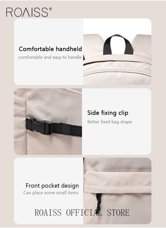 roaiss - Unisex Functional Backpack with Large Capacity Storage Scientific Storage Simple Style Short Distance Travel Bag Student Backpack Laptop Bag - Image 1