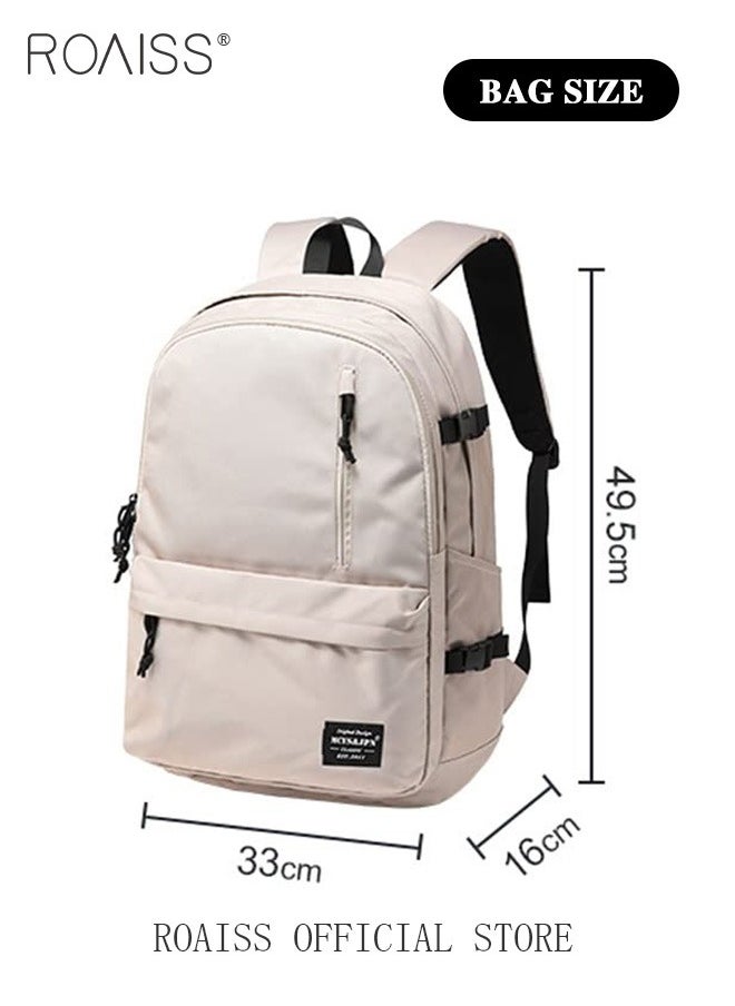 roaiss - Unisex Functional Backpack with Large Capacity Storage Scientific Storage Simple Style Short Distance Travel Bag Student Backpack Laptop Bag - Image 1