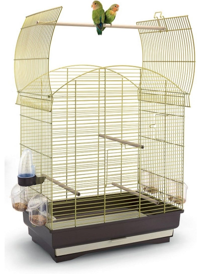 آي ماك قفص أجاتا ٥٨×٣٣×٦٢.٥ سم للكناري والببغاوات والطيور الغريبة - أزرق/جياشيو - Image 3