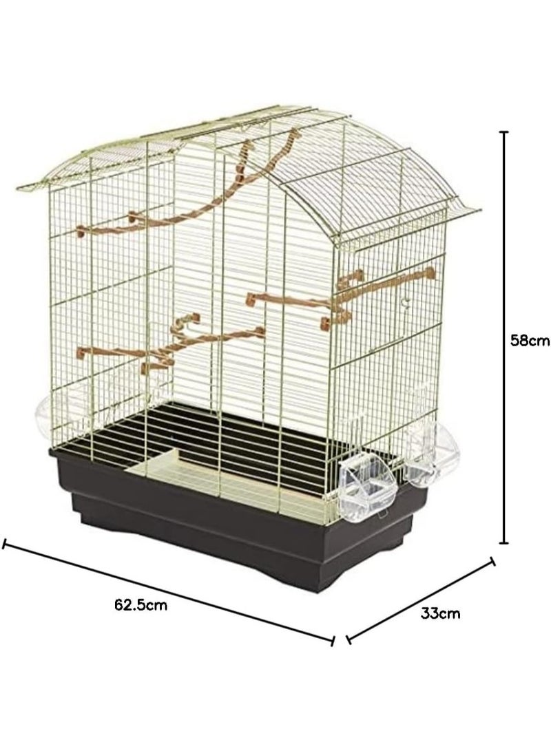 آي ماك قفص أجاتا ٥٨×٣٣×٦٢.٥ سم للكناري والببغاوات والطيور الغريبة - أزرق/جياشيو - Image 2