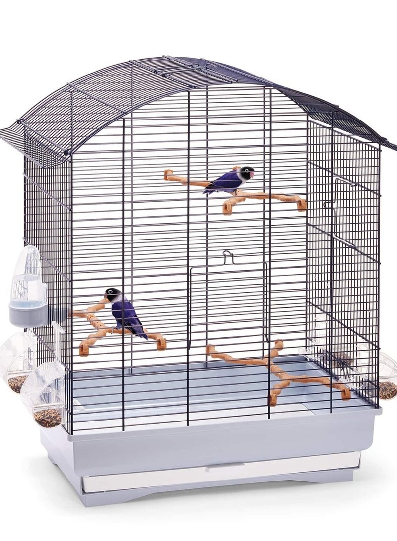 آي ماك قفص أجاتا ٥٨×٣٣×٦٢.٥ سم للكناري والببغاوات والطيور الغريبة - أزرق/جياشيو - Image 5