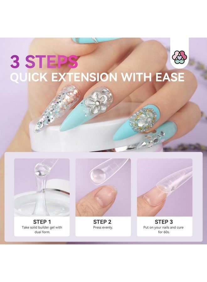 سافي لاند جل بناء أظافر SAVILAND صلب - 60 جرام، سعة كبيرة، جل ثلاثي الأبعاد، جل نحت للأظافر، غير لاصق، جل صلب لليدين، جل نحت، غراء أظافر، جل تمديد مع ترتر، مسحوق أظافر كروم، صالون منزلي - Image 5