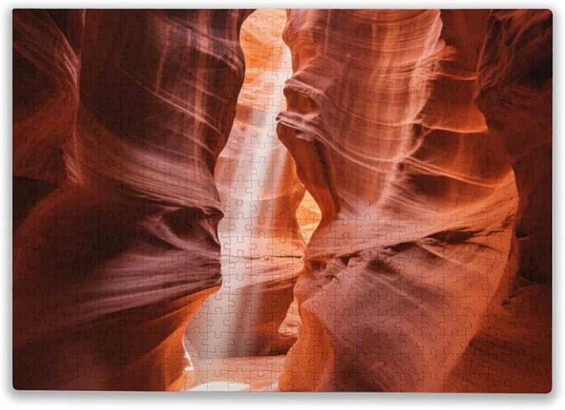 1000 Pieces Jigsaw Puzzle Antelope Canyon HD Challenging Complex Pattern for Adults and Teens - Image 1