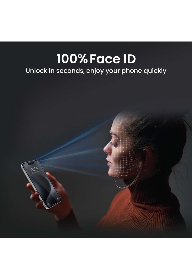 iPhone 15 Pro Privacy Screen Protector 6.1" – 9H Tempered Glass Anti-Spy, Anti-Peep Privacy Shield, Edge-to-Edge Full Coverage, Case Friendly, Scratch Resistant, Shatterproof, Bubble-Free, HD Clarity, Face ID Compatible, Ultra-Thin, Easy Installation, High Quality, Long-Lasting Durability