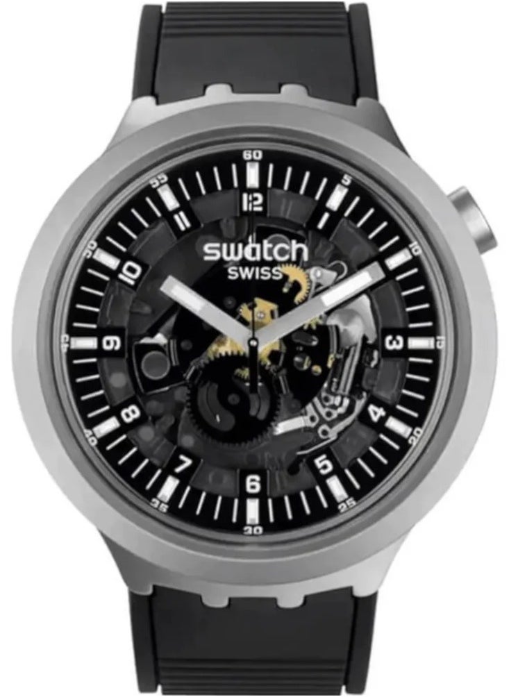 Swatch Swatch Analog Swiss Men's Watch With Rubber Strap SB07S105  - Image 1