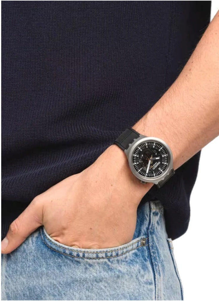 Swatch Swatch Analog Swiss Men's Watch With Rubber Strap SB07S105  - Image 2