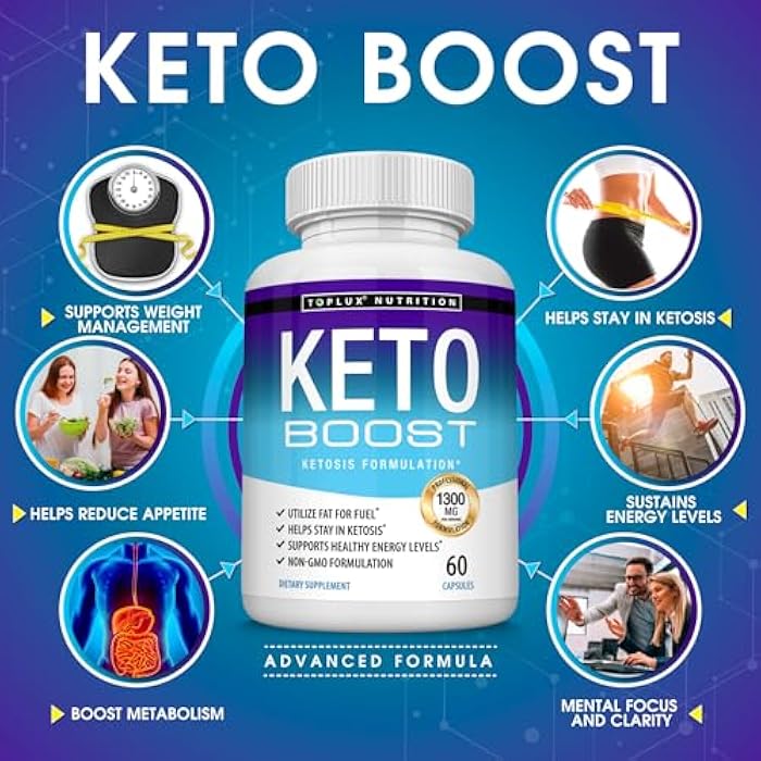 Toplux Keto Boost Diet Pills Ketosis Supplement - Natural Exogenous Keto Formula Support Energy & Focus, Advanced Ketones for Ketogenic Diet, Keto Diet Pills, for Men Women - Image 2