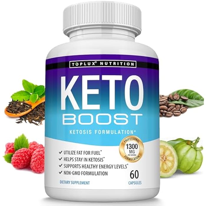 Toplux Keto Boost Diet Pills Ketosis Supplement - Natural Exogenous Keto Formula Support Energy & Focus, Advanced Ketones for Ketogenic Diet, Keto Diet Pills, for Men Women - Image 1