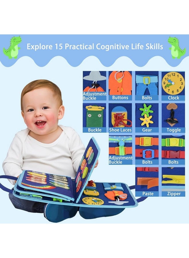 KolorFish Toddler Busy Board Book - Montessori Toys for 2+ Years, Birthday Gift - 7 in1 Preschool Learning Activities with Life Skills,Alphabet,Number,Shape,Color,Animal,Weather - Image 3