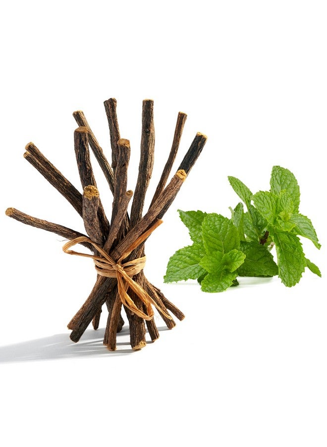 Aroma Depot Aroma Depot Peppermint 4 oz. Flavored Licorice Root Chew Sticks for Humans. 100% Pure Natural | Oral Health & Fresh Bearth | Individual Sticks are 6.5-7 inches Long. Glycyrrhiza Glabra from Turkey. - Image 1