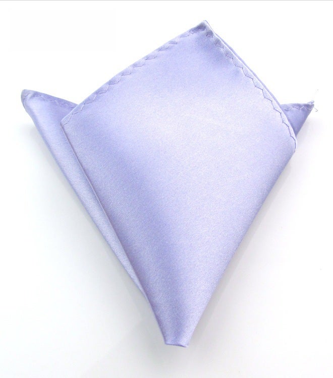 Mens Solid Formal Pocket Square Wedding Suit Handkerchief Lavender 