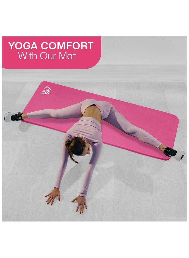 Allure Sphere Sphere Yoga Mat 10Mm Thick Double Sided Non-Slip Nbr Exercise Mat - Ideal Floor Mat For Gymnastic Pilates Fitness Workout Stretching - Training Equipment For Home Gym & Outdoor - Image 2