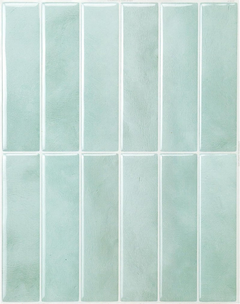 Smart Tiles Peel and Stick Backsplash - 5 Sheets of 11.43" x 9" - 3D Adhesive Peel and Stick Tile Backsplash for Kitchen, Bathroom, Wall Tile - Image 1