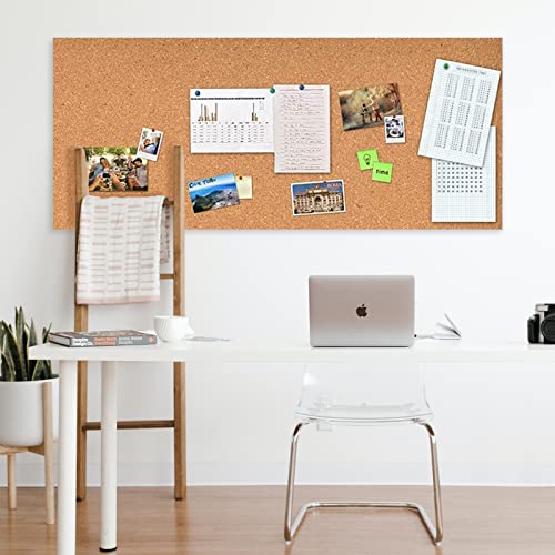 Aitakatta Self-Adhesive Cork Board Roll, 1/8" Thick Cork Boards for Walls, 47"x16" Cork Board Rolls Bulletin Boards for Home School Officel(3mm,Roll,47") - Image 4