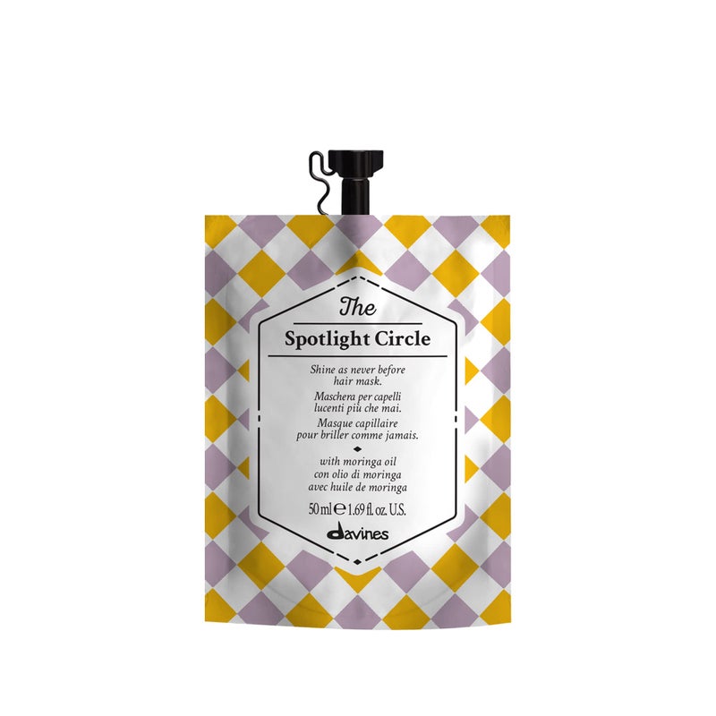 Davines The Spotlight Circle, Shine Enhancing Mask For Dull Hair, Boost Style Weightlessly, 1.69 fl. oz. - Image 1