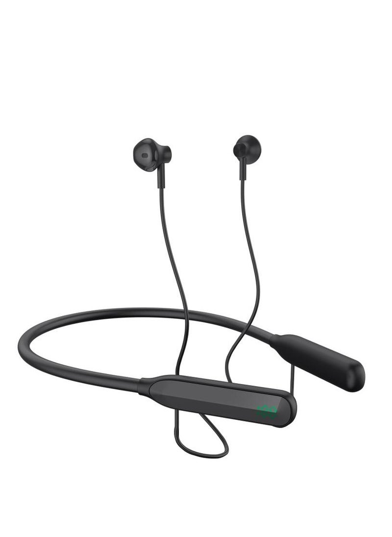 Evolt WNB-100 Wireless Neckband with Magnetic Earbuds Design and Digital Battery Display  - Image 2