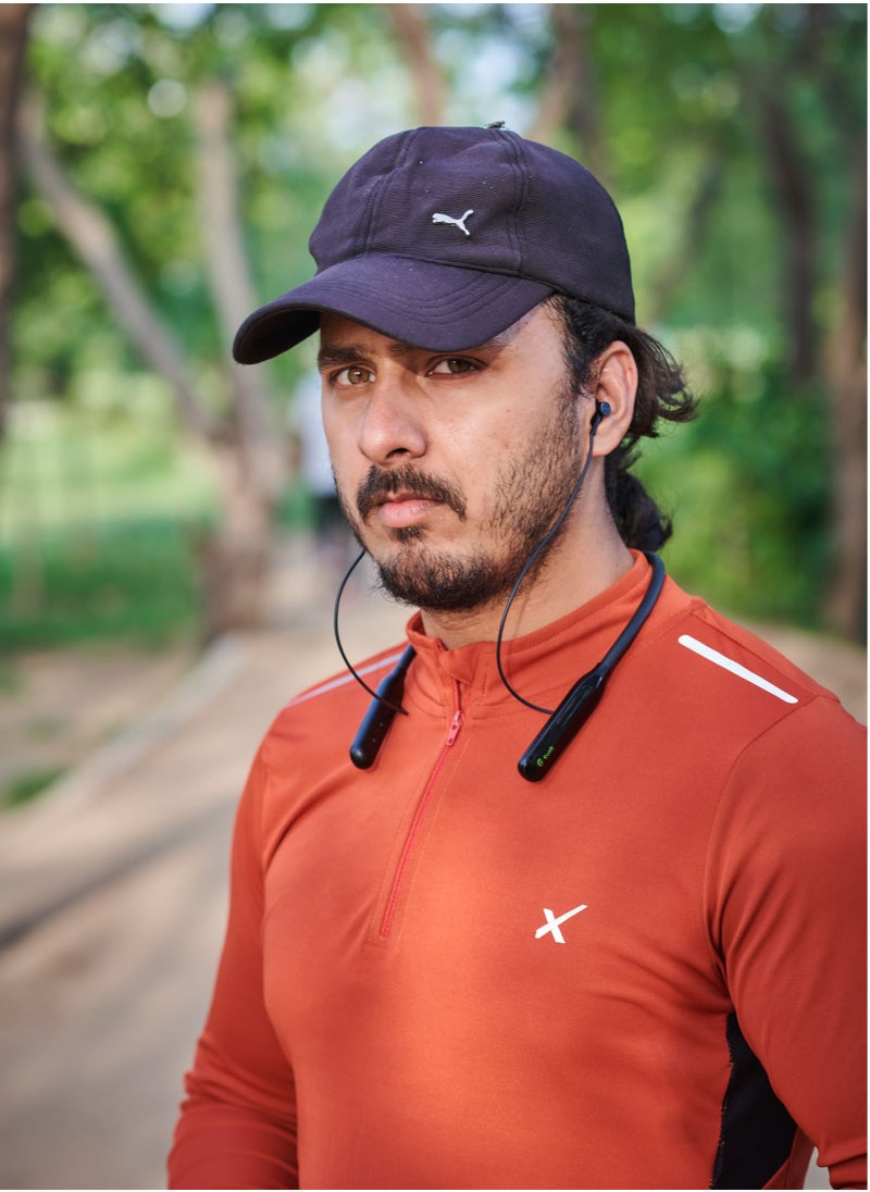 Evolt WNB-100 Wireless Neckband with Magnetic Earbuds Design and Digital Battery Display  - Image 4