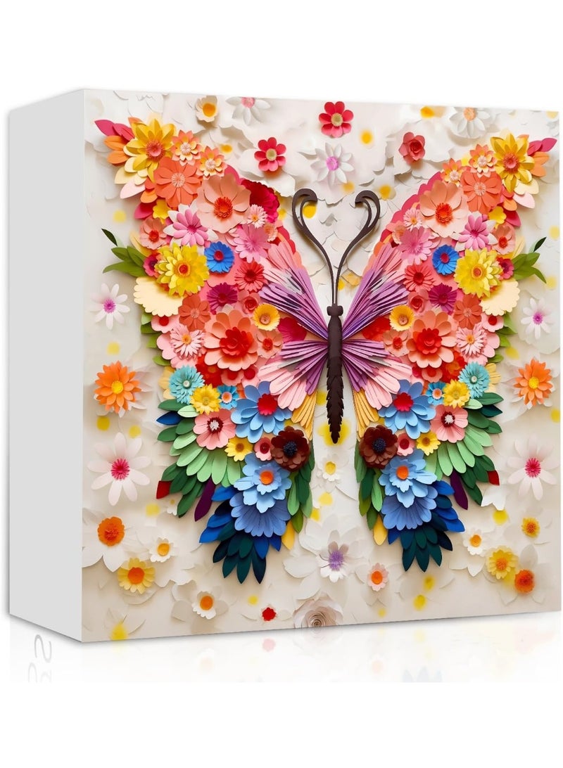 ألغاز فراشات للكبار 1000 قطعة، ألغاز فراشات أزهار ملونة صعبة مع فن الورق، ألغاز تركيب حيوانات ونباتات صعبة للكبار - Image 1