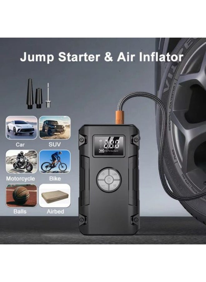 جهاز تشغيل سيارات متعدد الوظائف – مضخة هواء 150PSI وبنك طاقة محمول - Image 2