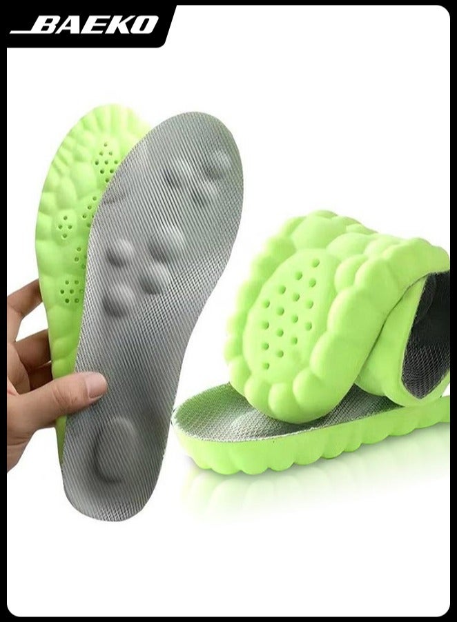 BAEKO Breathable Shoe Insoles,Sports Shoe Insole,Providing Excellent Shock Absorption and Cushioning for Feet Relief, Comfortable Insoles for Men and Women for Everyday Use,Plantar Fasciitis Foot Pain Relie - Image 1