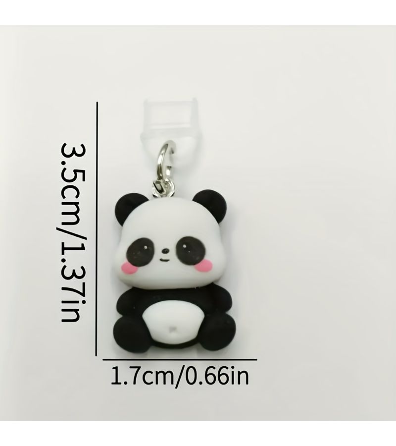 2 Pcs Panda Resin Phone Dust Plug For IPhone5 14 Type C USB C Android Charging Port Protector DIY Mobile Accessories - Image 5