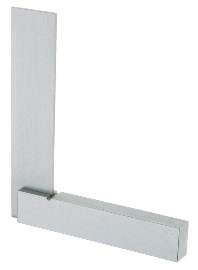 Steelex 4-Inch Precision Square, Silver, Hardened and Tempered Steel Construction - Image 1