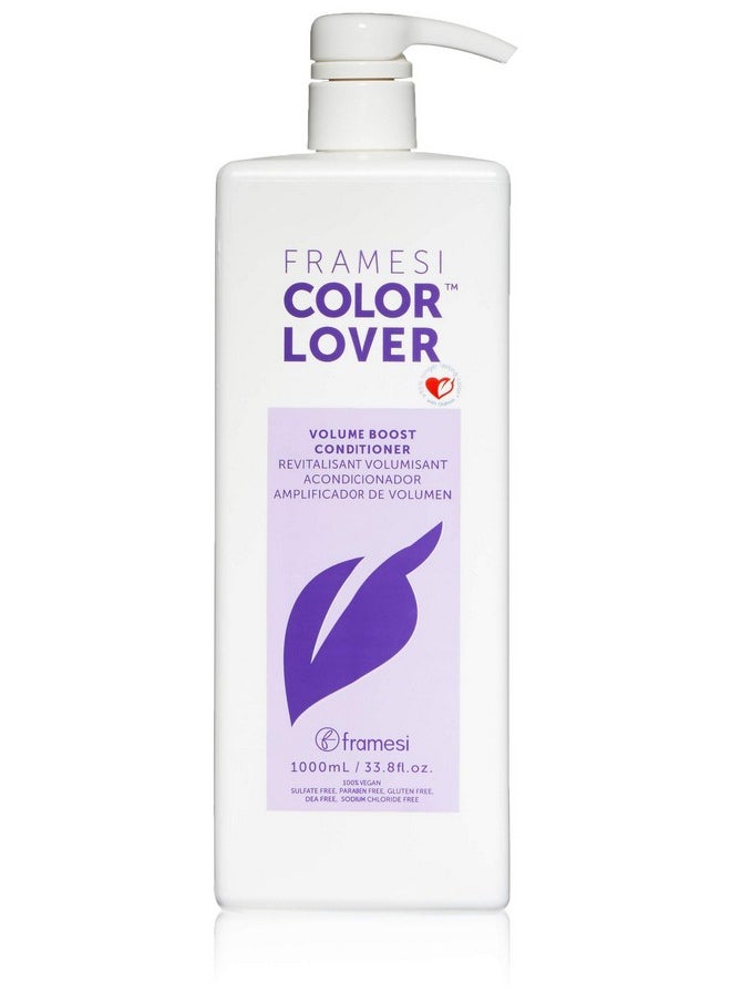 framesi Color Lover Volume Boost Conditioner 33.8 Fl Oz Sulfate Free Volumizing Conditioner With Quinoa And Coconut Oil Color Treated Hair  - Image 2