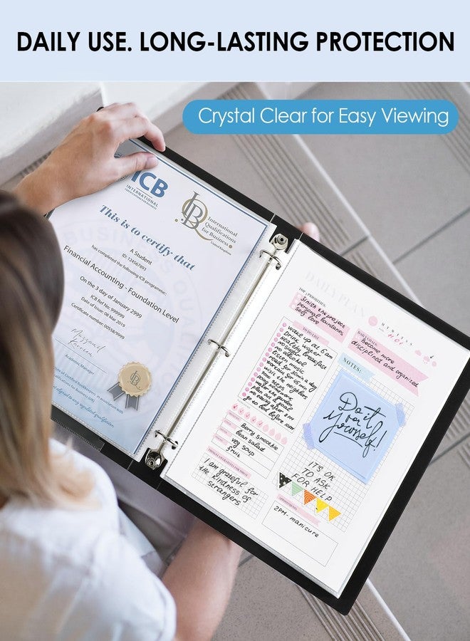 KTRIO Heavy Duty Sheet Protectors 8.5 x 11 inch, 3 Mil Thick Clear Page Protector for 3 Ring Binder, Plastic Sleeves for Binders, Top Loading Paper Document Sleeve Letter Size, Office & Home, 30 Pack - Image 4