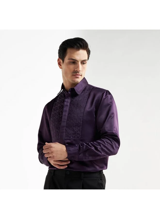 FAV Dress Shirt with Embroidered Bib
