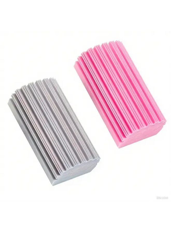 Gray Reusable Sponge Wipes Streak Resistant Non Scratch Cleaning Cloths For Kitchen Windows Home Commercial Use - Image 1