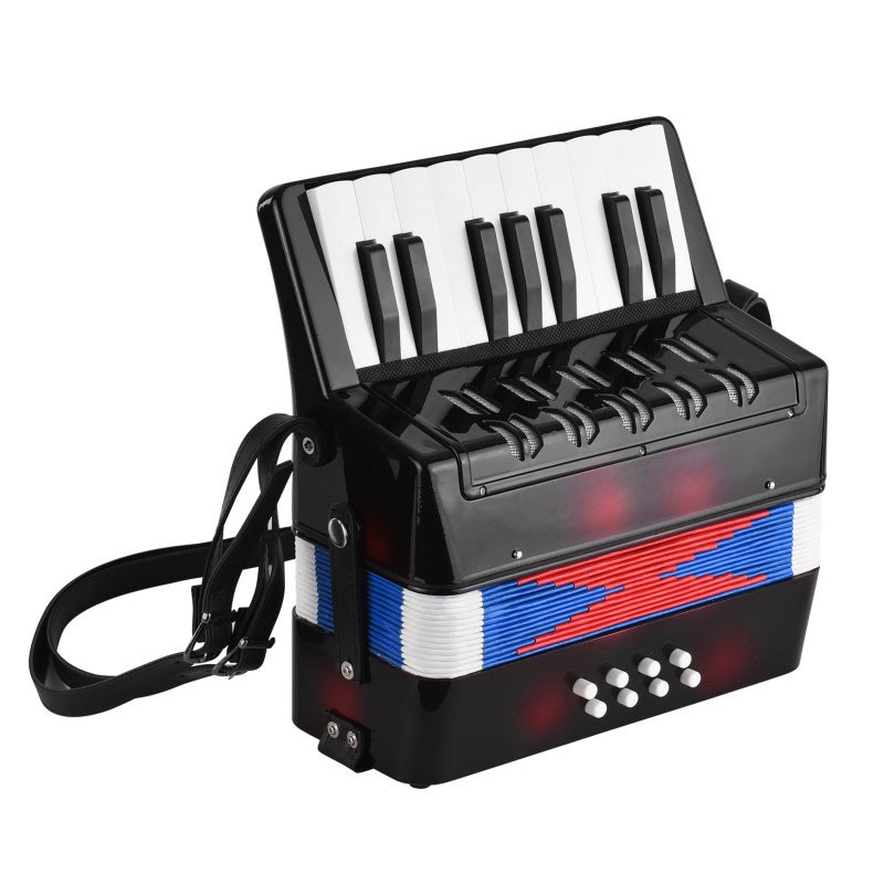 Music Toy: Accordion With Adjustable Strap, Eco-Friendly High Quality Material - Enhances Musical Talent, Improves Rhythm Sense For Future Musicians, Child Development - Image 2
