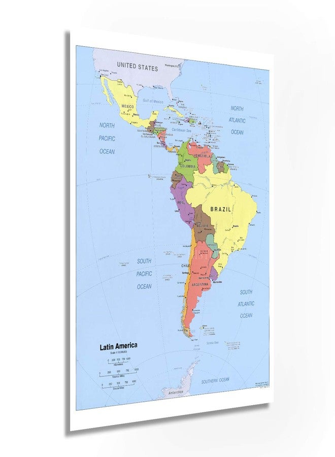 HISTORIX 2006 Latin America Map Poster - 24x30 Inch Central and South America Wall Map - Ideal Home or Office Decor - Image 1
