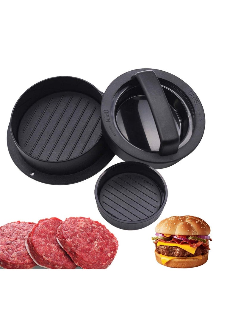 Mixed Hamburger Press Tool Kitchen Cookware Black  - Image 1