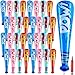 Seematn 32 Pcs Mardi Gras Throws Bulk Pow Inflatable Baseball Bats 17 Inch Inflatable Blow up Bats for Kids Carnival Game Prizes Bulk Carnival Hero Sports Prizes Favors BlueDark BluePinkRed - Image 4