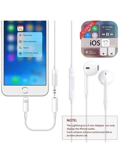 Generic 2 Pack Headphones Adapter, Lightning to 3.5 mm Headphone/Earphone Jack Audio Aux Adapter Dongle Compatible with iPhone 14 13 12 11 Pro XR XS Max X 8 7 6s Plus  - Image 3