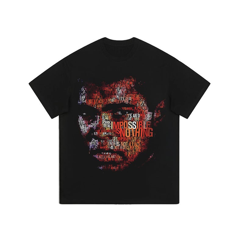 American-Style National Trendy New Round Neck Top Base Men'S Ins Ancient Heavy Wash Water-Made Old Printed Long-Sleeved T-Shirt - Image 3
