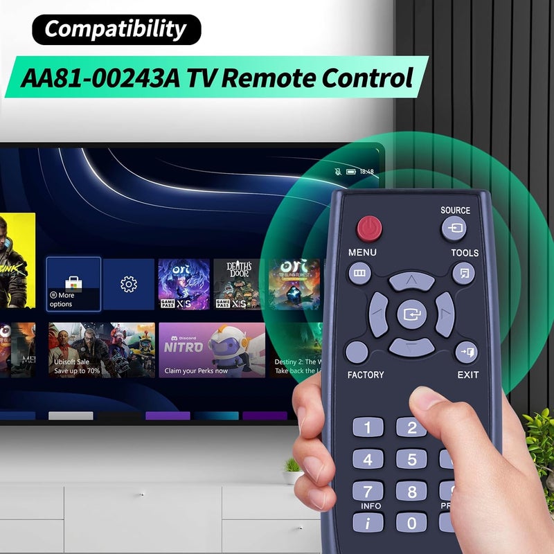 جهاز تحكم عن بعد بديل AA81-00243A مناسب لتلفزيون سامسونج AA8100243A TM930 - Image 3