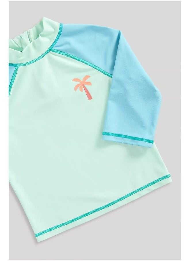 mothercare - 2 Pack Palm Sunsafe UPF50+ Rash Vests - Image 1