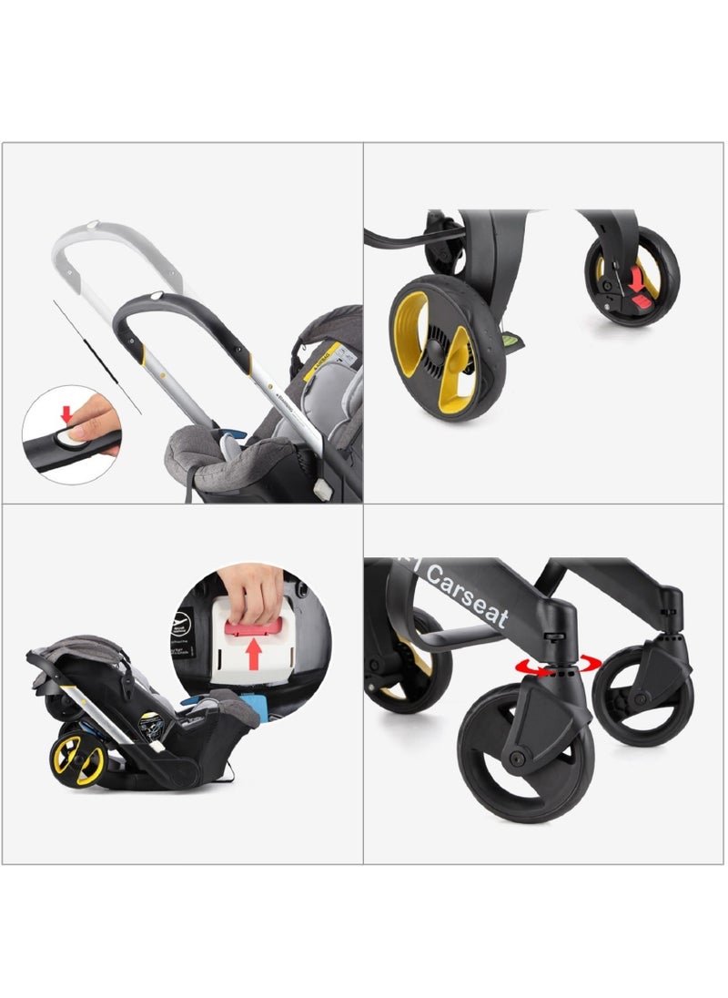 Everything For Kids Baby Stroller with 2 Organizer Bag Lightweight Foldable Multi-Function 4-In-1 Two Way Pushable from Birth to 3 Years Old  - Image 3