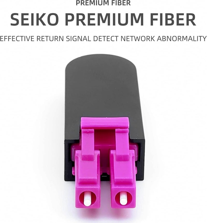 CRUISER Fiber Optic Loopback Adapter LC/MM Fiber Optic Signal Loop Connector (OM4) - Image 2