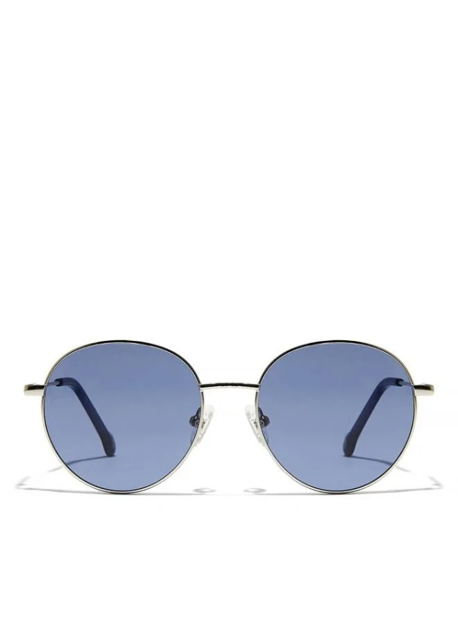30Sundays TURN AROUND Unisex Blue Sunglasses - Frame Material: Metal - Lens Color: Blue- Frame Color: Silver - Full Rim