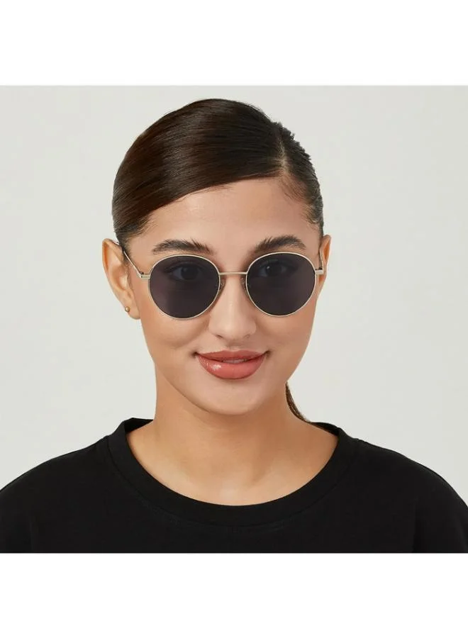 30Sundays TURN AROUND Unisex Blue Sunglasses - Frame Material: Metal - Lens Color: Blue- Frame Color: Silver - Full Rim