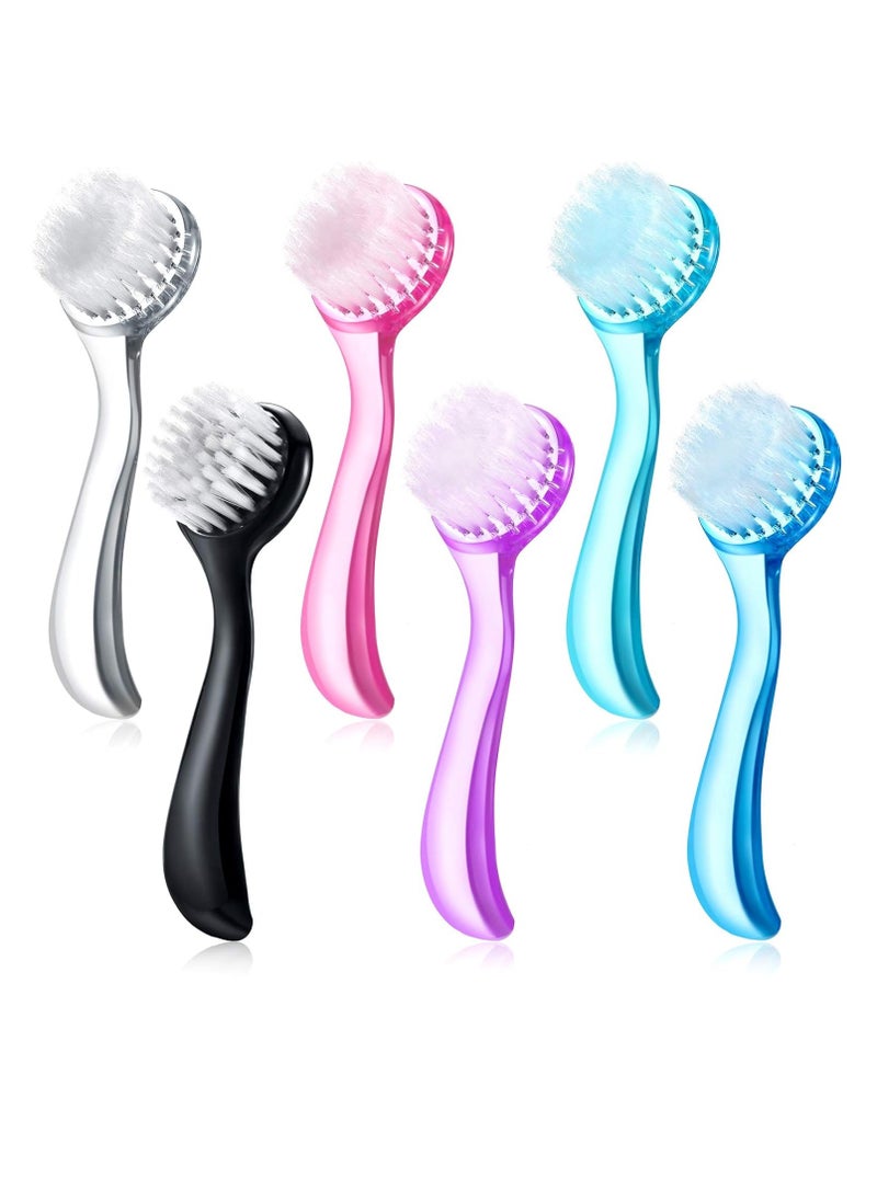 6 Pieces Facial Cleansing Brush Soft Bristle Facial Brush Scrub Exfoliating Facial Brush with Acrylic Handle, Face Wash Scrub Exfoliator Brush for Face Care Makeup Skincare Removal - pzsku/ZDE1105AA2983A20F668AZ/45/_/1736235426/4be87091-0fb6-4242-af1f-01f24fa0b185