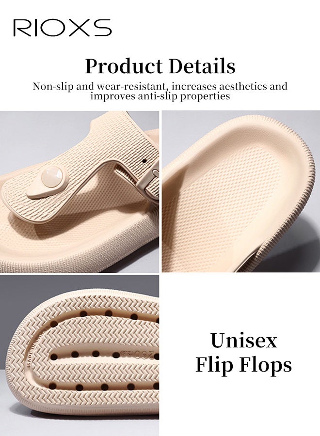 ريوكس شبشب Cloud للرجال والنساء، صنادل مريحة من مادة EVA مع دعامة قوس القدم، صنادل شاطئية خفيفة الوزن ومريحة للجنسين، شبشب تقويمي مع مشبك قابل للتعديل، شبشب حمام سريع الجفاف ومقاوم للانزلاق -  كحلي - Image 5
