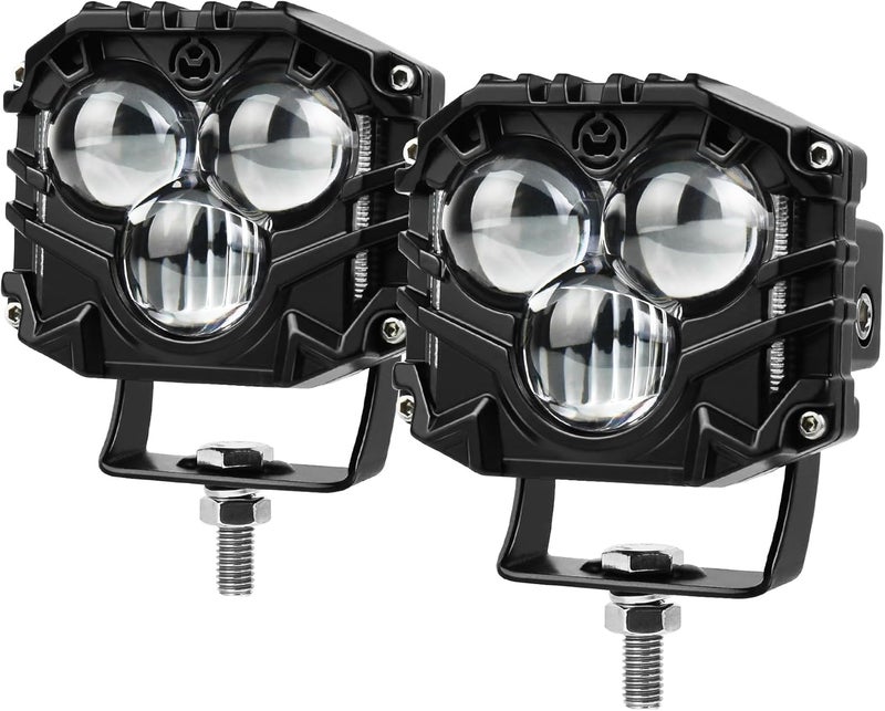 POVTOR 3inch LED Cubes Off Road Driving Lights for ATV UTV RZR Tractor SUV 4X4 Truck Motorcycle - Image 1