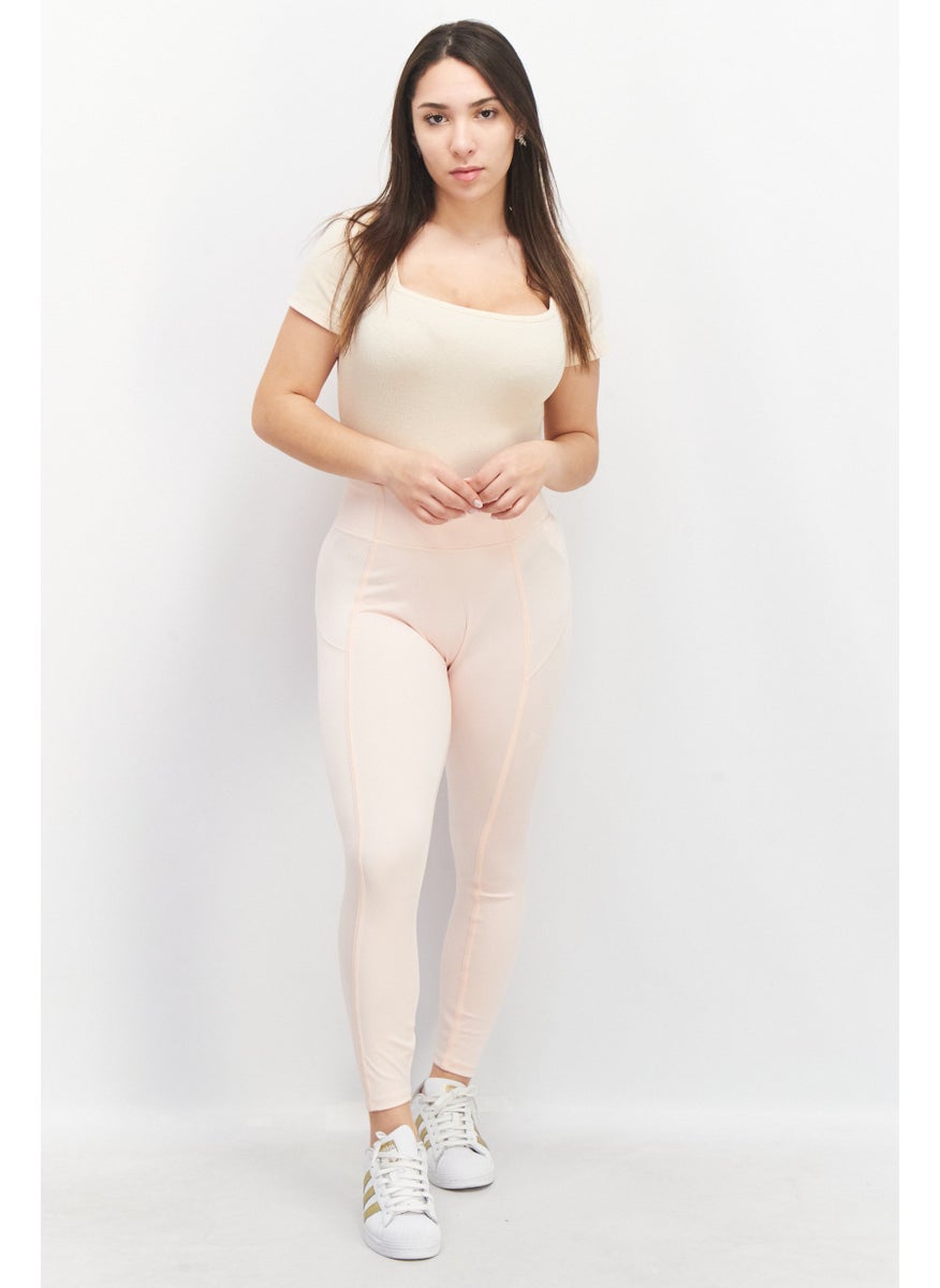 PUMA Women Sportswear Fit Brand Logo Training Leggings, Pink  - Image 4